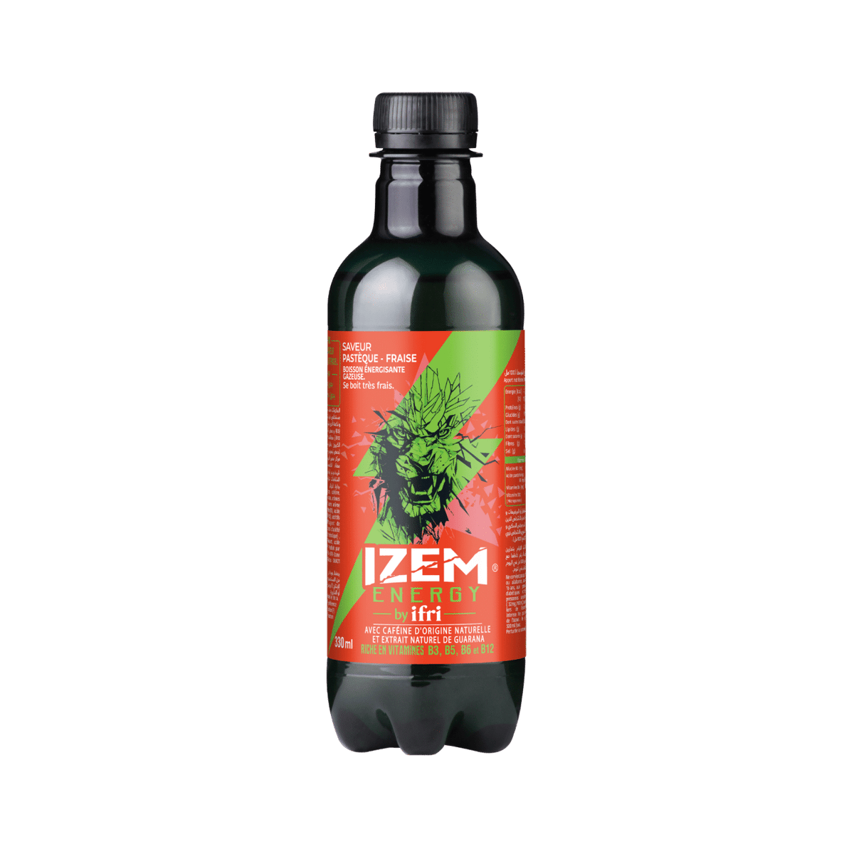 IZEM Energy Pastèque & Fraise – Boisson Énergisante Algérienne 25 cl & 33 cl
