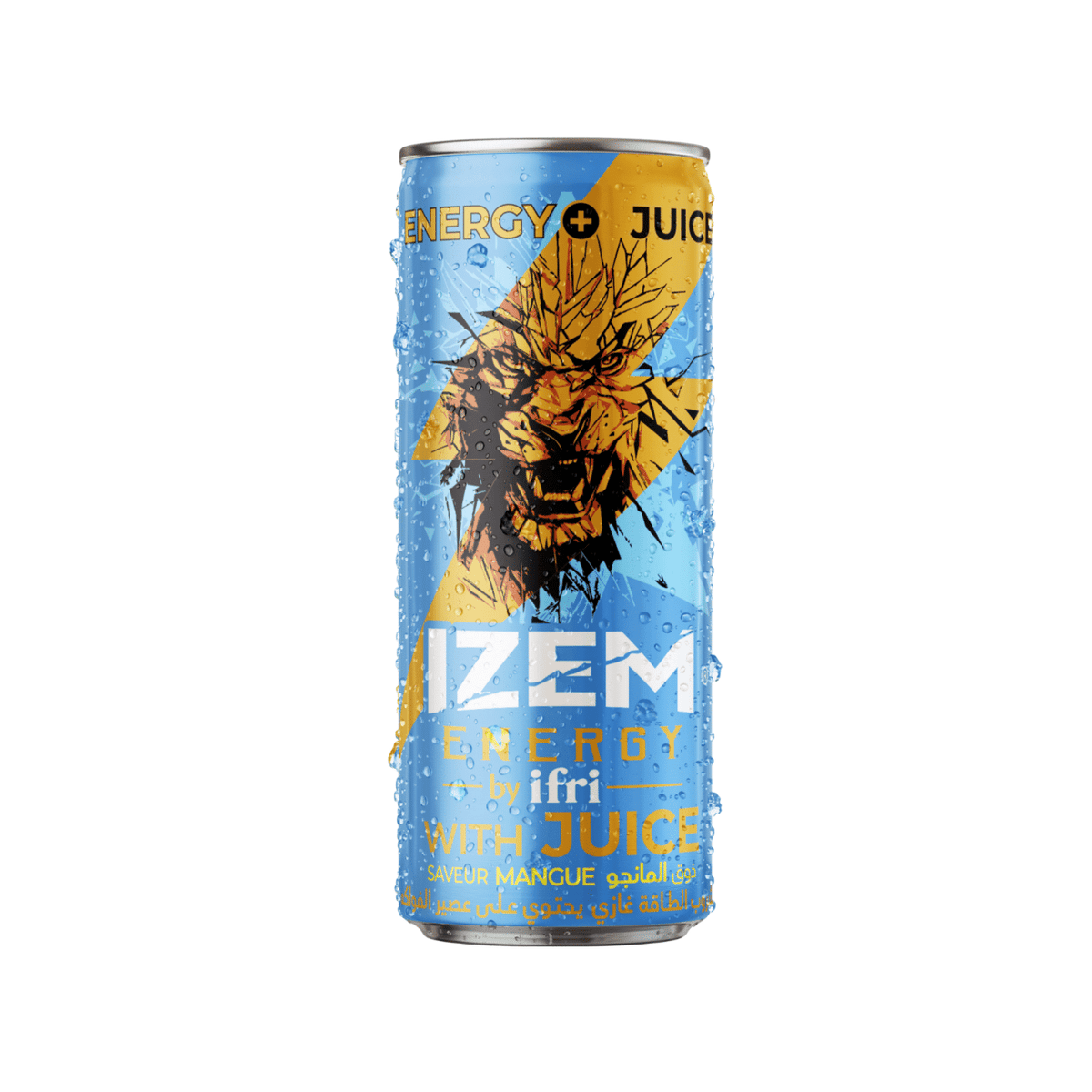 Izem Energy with Juice Mangue 25cl & 33 cl