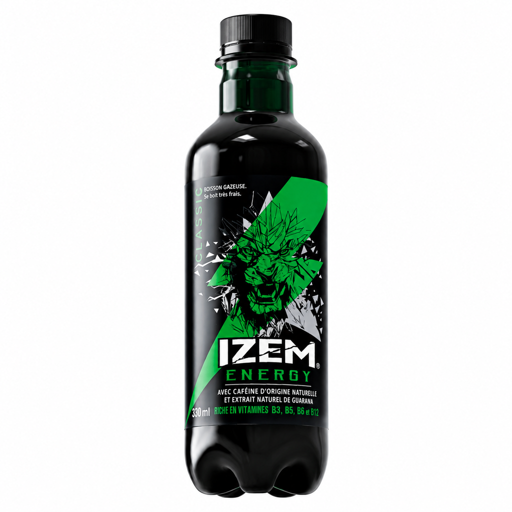 IZEM Energy Original – Boisson Énergisante Algérienne 25 cl & 33 cl