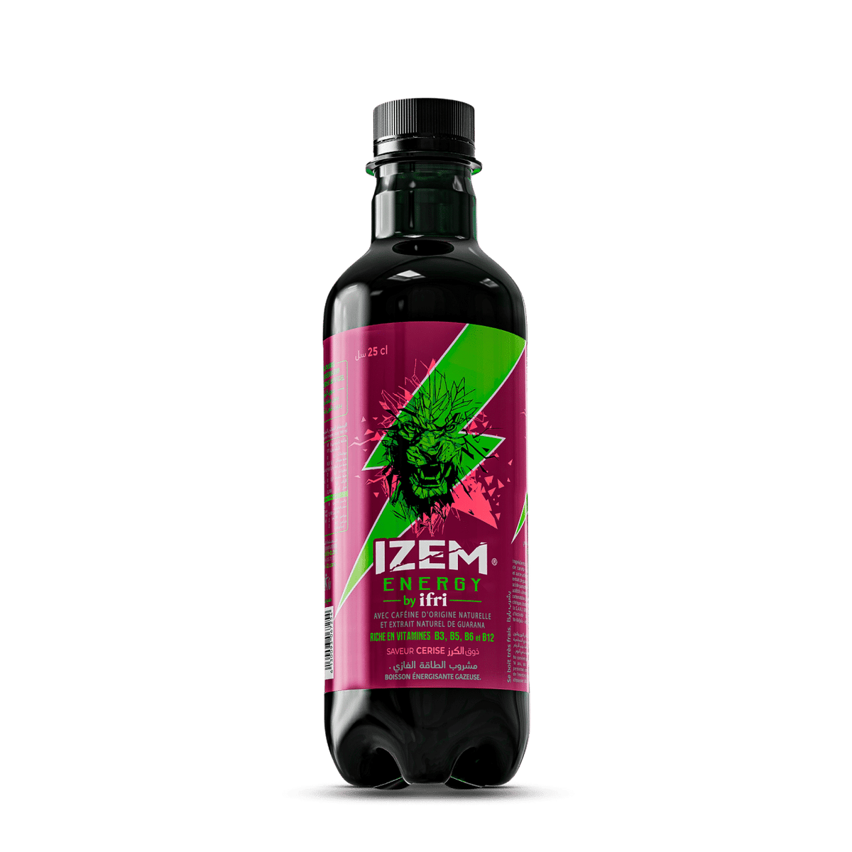 IZEM Energy Cerise – Boisson Énergisante Algérienne 25 cl & 33 cl