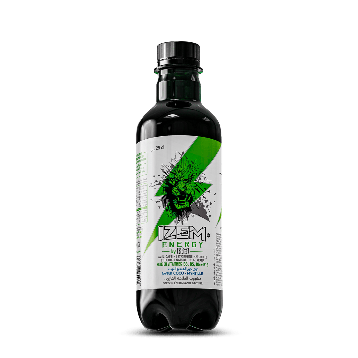 IZEM Energy Coco & Myrtille – Boisson Énergisante Algérienne 25 cl & 33 cl