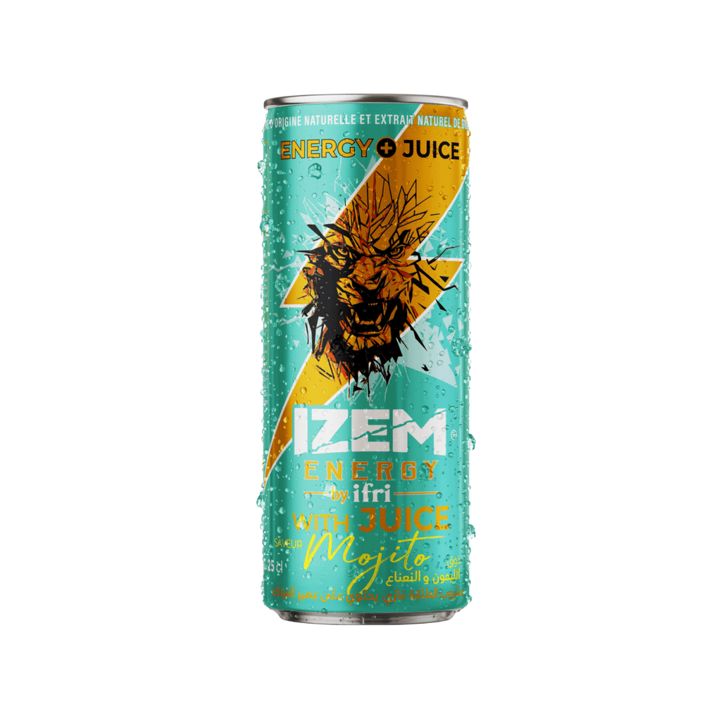 IZEM Energy Mojito – Boisson Énergisante Algérienne 25 cl & 33 cl